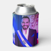 エルサルバドルのNayib Bukele社長 缶クーラー (缶正面)