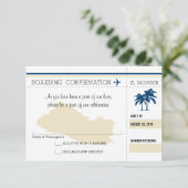 エルサルバドルへの出発案内 出席確認カード 招待状 (スタンド正面)