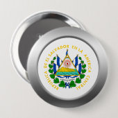 エルサルバドルコート・オブ・アームズ 缶バッジ (正面&裏面)