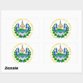 エルサルバドルコート・オブ・アームズ 長方形シール (シート)