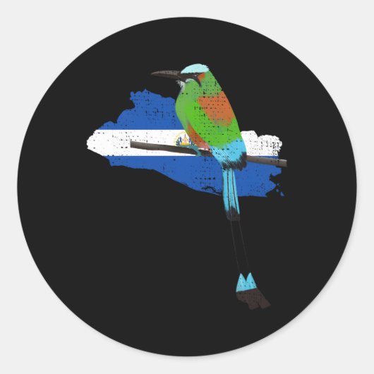 エルサルバドルサルバドランコートサルバドロントロゴズビ ラウンドシール (正面)