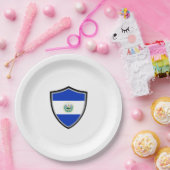 エルサルバドルシールド旗紙プレート ペーパープレート (パーティー)