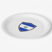 エルサルバドルシールド旗紙プレート ペーパープレート (アングル)