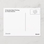 エルサルバドルビーチ絵画ズ – はがき (裏面)