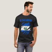 エルサルバドルファン国旗 Tシャツ (正面フル)