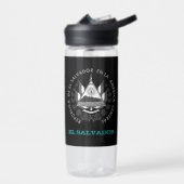 エルサルバドルフィットネス&サルバドールのコート/旗 ウォーターボトル (左面)
