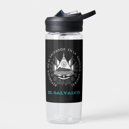 エルサルバドルフィットネス&サルバドールのコート/旗 ウォーターボトル (左面)