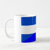 エルサルバドルホンジュラスハーフ国旗の国記号 コーヒーマグカップ (左)