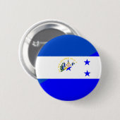 エルサルバドルホンジュラスハーフ国旗の国記号 缶バッジ (正面&裏面)