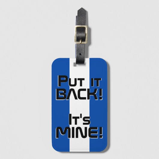 エルサルバドル国おもしろい旗 ラゲッジタグ (正面縦)