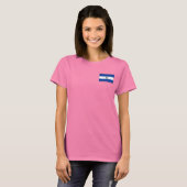 エルサルバドル国旗と地図dk Tシャツ (正面フル)