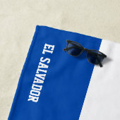 エルサルバドル国旗の壮麗な愛国心 ビーチタオル (インサイチュ)