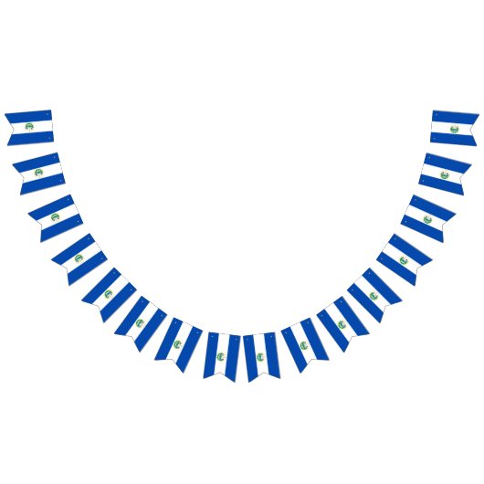 エルサルバドル国旗掲示幕 バンティングフラッグ (全)