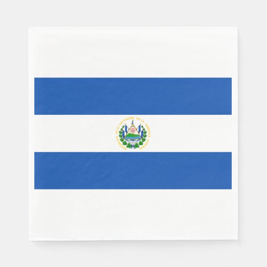 エルサルバドル国旗 スタンダードランチョンナプキン (正面)