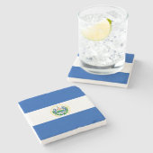 エルサルバドル国旗 ストーンコースター (横)