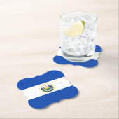 エルサルバドル国旗 ペーパーコースター (インサイチュ)