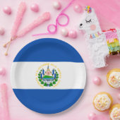 エルサルバドル国旗 ペーパープレート (パーティー)