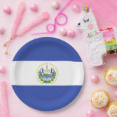 エルサルバドル国旗 ペーパープレート (パーティー)