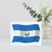 エルサルバドル国旗 ポストカード (スタンド正面)