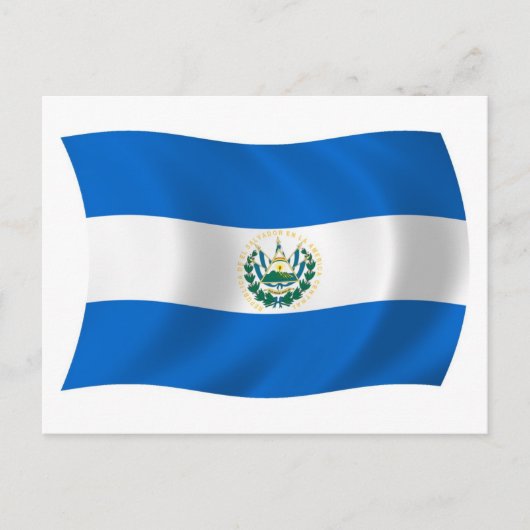 エルサルバドル国旗 ポストカード (正面)