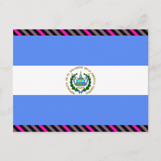 エルサルバドル国旗 ポストカード (正面)