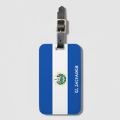 エルサルバドル国旗 ラゲッジタグ (正面縦)
