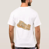 エルサルバドル国旗+地図+テキストTシャツ Tシャツ (裏面)