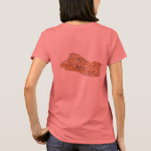 エルサルバドル国旗+地図Tシャツ Tシャツ (裏面)