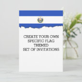 エルサルバドル国旗 招待状 (スタンド正面)