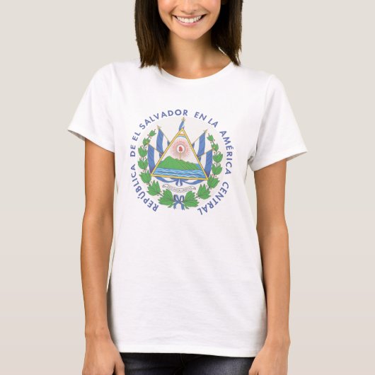 エルサルバドル国章 - 国民の誇りと伝統 Tシャツ (正面)