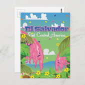 エルサルバドル漫画の旅行プリント。 ポストカード (正面/裏面)