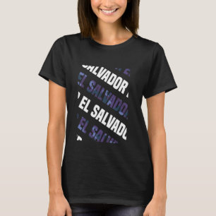 エルサルバドル迷彩柄パターンパープルカモフラージュ Tシャツ