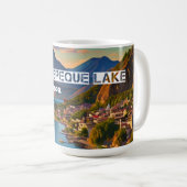 エルサルバドル | コートペークレイクトラベルヴィンテージレトロ コーヒーマグカップ (正面右)