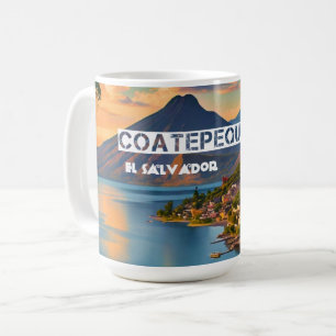 エルサルバドル コートペークレイクトラベルヴィンテージレトロ コーヒーマグカップ