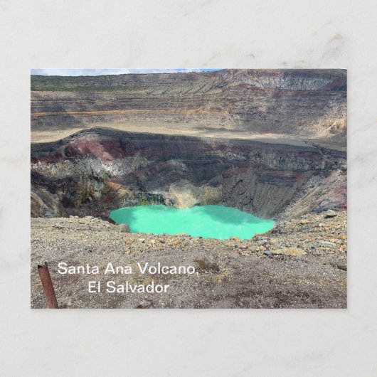 エルサルバドル、サンタアナ火山 ポストカード (正面)