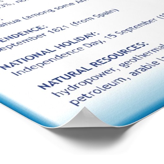 エルサルバドル ポスター (角)