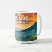 エルサルバドル | 旅行ヴィンテージレトロカスタム コーヒーマグカップ (正面右)