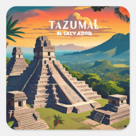 エルサルバドル | 旅行ヴィンテージレトロカスタム スクエアシール