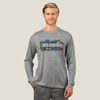 エルサルバドル+旗+文化+伝統 トライブレンドTシャツ