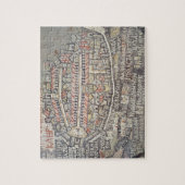 エルサレムおよび周囲の都市 ジグソーパズル (縦)