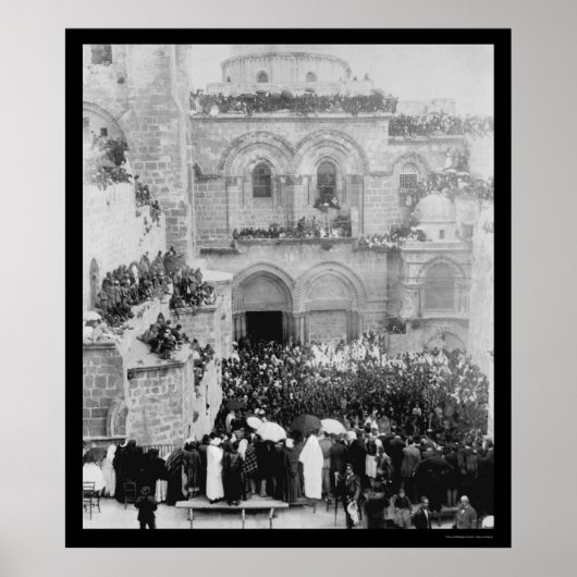 エルサレムでの宗教儀式1880年 ポスター (正面)