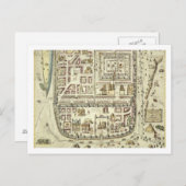 エルサレムとその周辺地域の地図 'C ポストカード (正面/裏面)