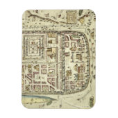 エルサレムとその周辺地域の地図(C) マグネット (縦)