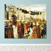 エルサレムにおける聖スティーブンの説教 キャンバスプリント (インサイチュ (ウッドフロア))