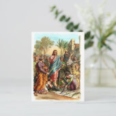 エルサレムに入っているキリスト ポストカード (スタンド正面)