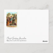 エルサレムに入っているキリスト ポストカード (裏面)