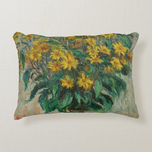 エルサレムのアーティチョークの花 – Claude Monet アクセントクッション (正面)