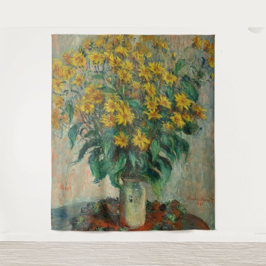 エルサレムのアーティチョークの花 – Claude Monet タペストリー (正面)