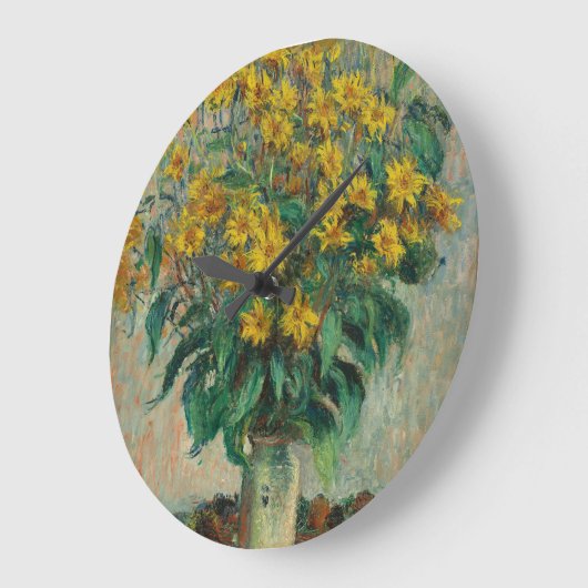 エルサレムのアーティチョークの花 – Claude Monet ラージ壁時計 (傾斜)