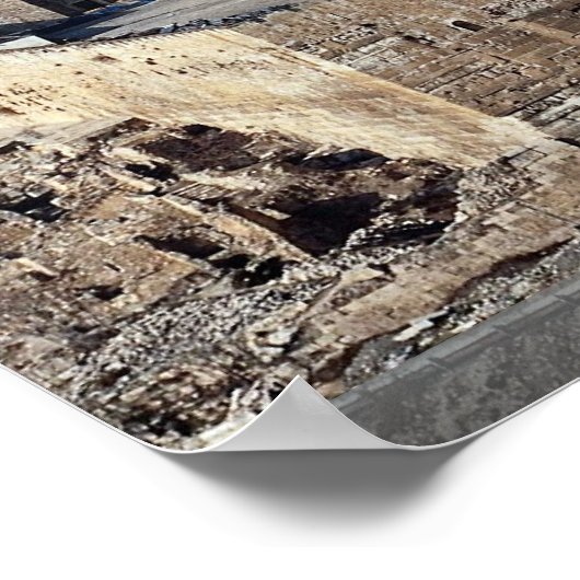 エルサレムのオリーブ山からの旧市街の見解 ポスター (角)